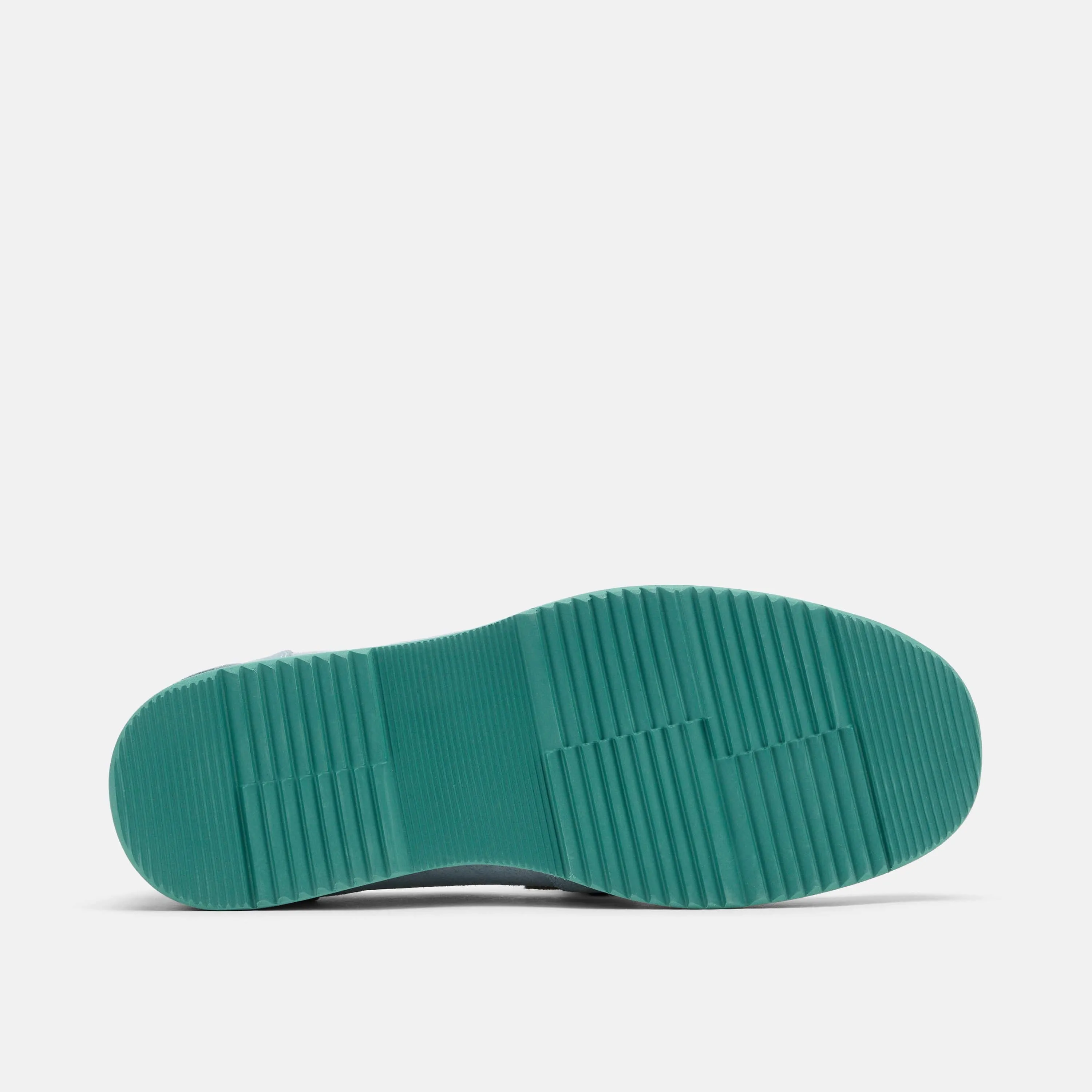 Abe Blue Mist Colorblock Suede Penny Loafers