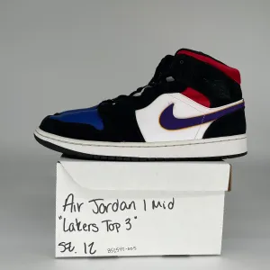 AIR JORDAN 1 MID LAKERS TOP 3 SIZE 12 852542-005
