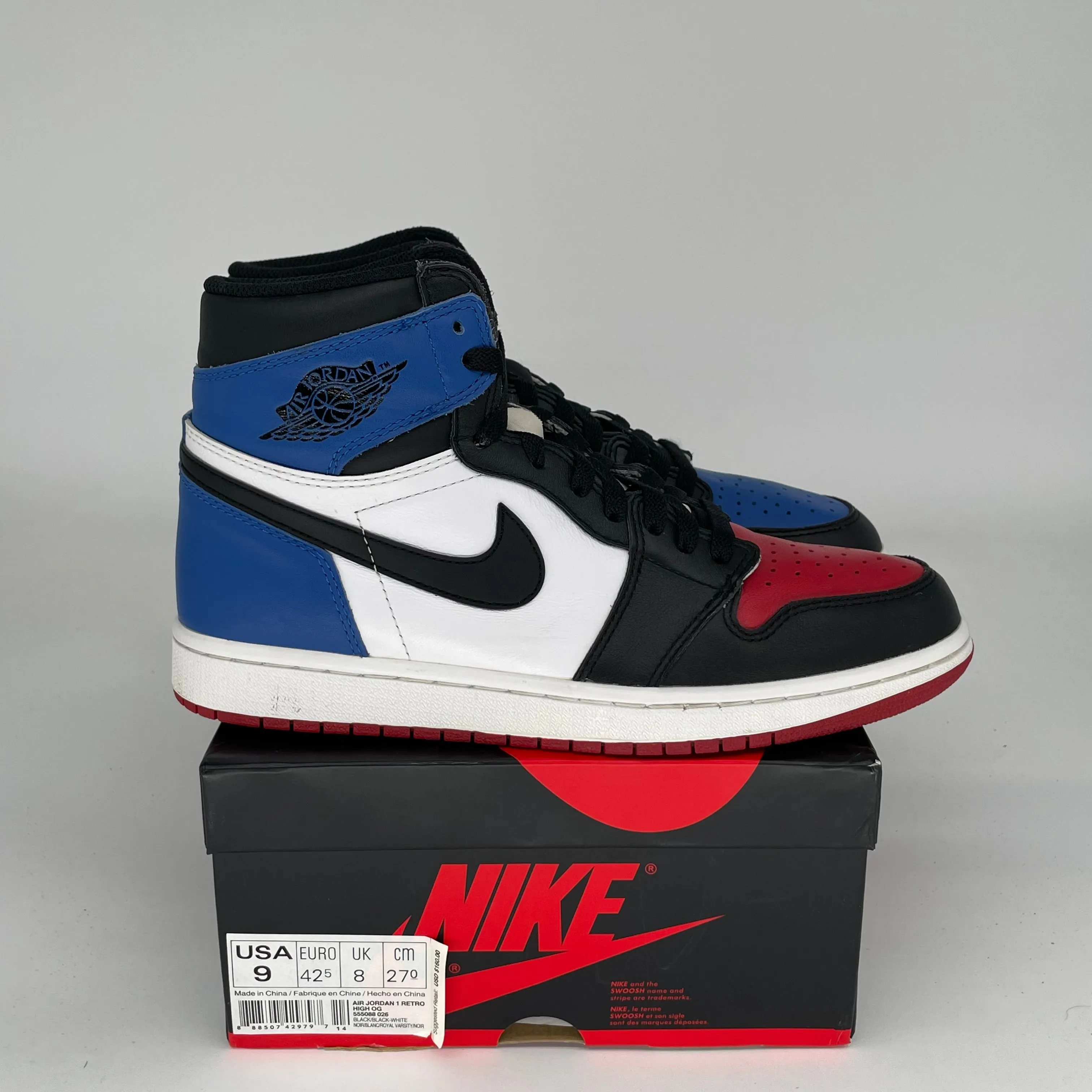 AIR JORDAN 1 TOP 3 SIZE 9 555088-026