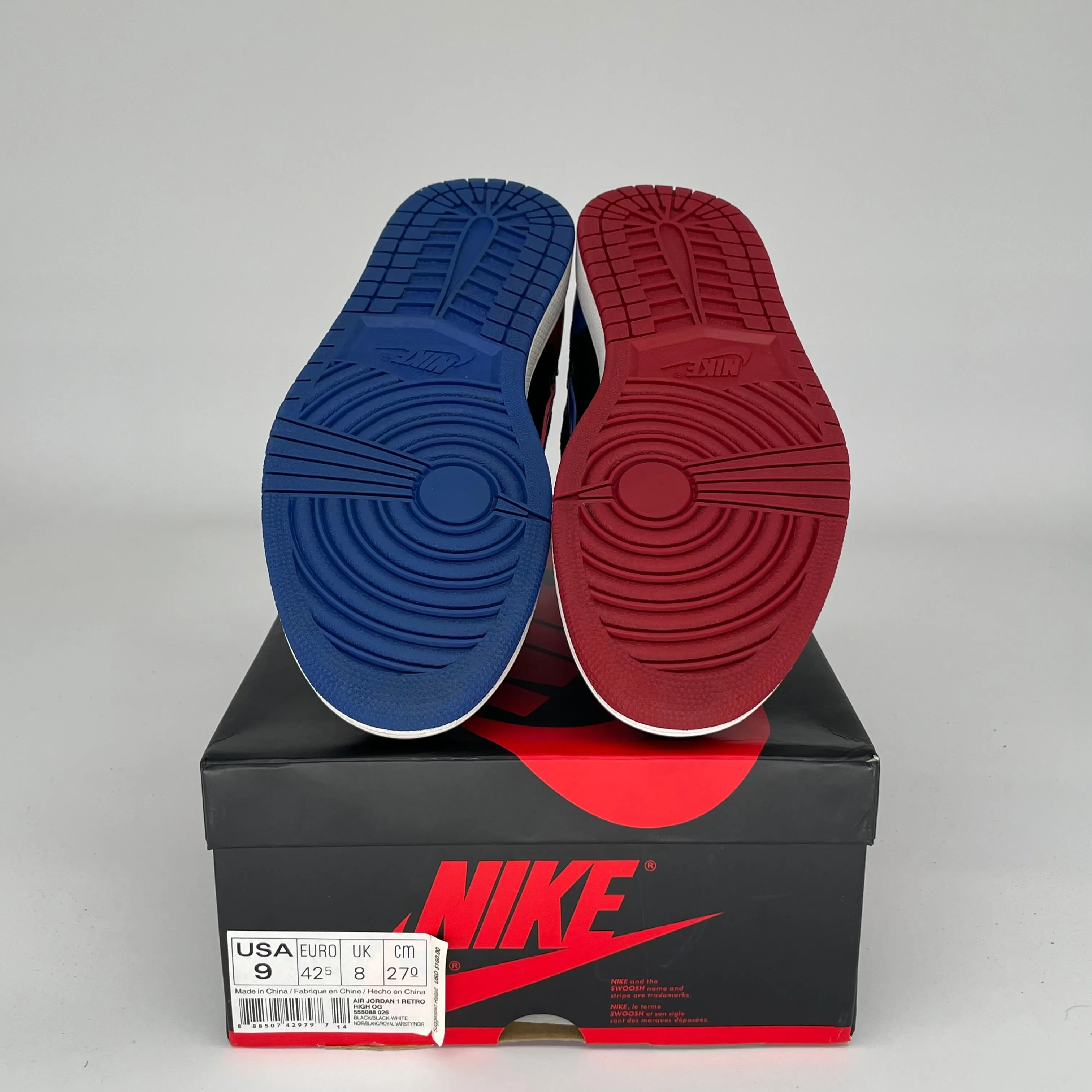 AIR JORDAN 1 TOP 3 SIZE 9 555088-026
