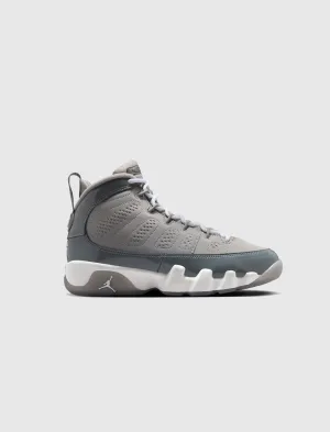AIR JORDAN 9 RETRO "MEDIUM GREY/COOL GREY/WHITE" GS