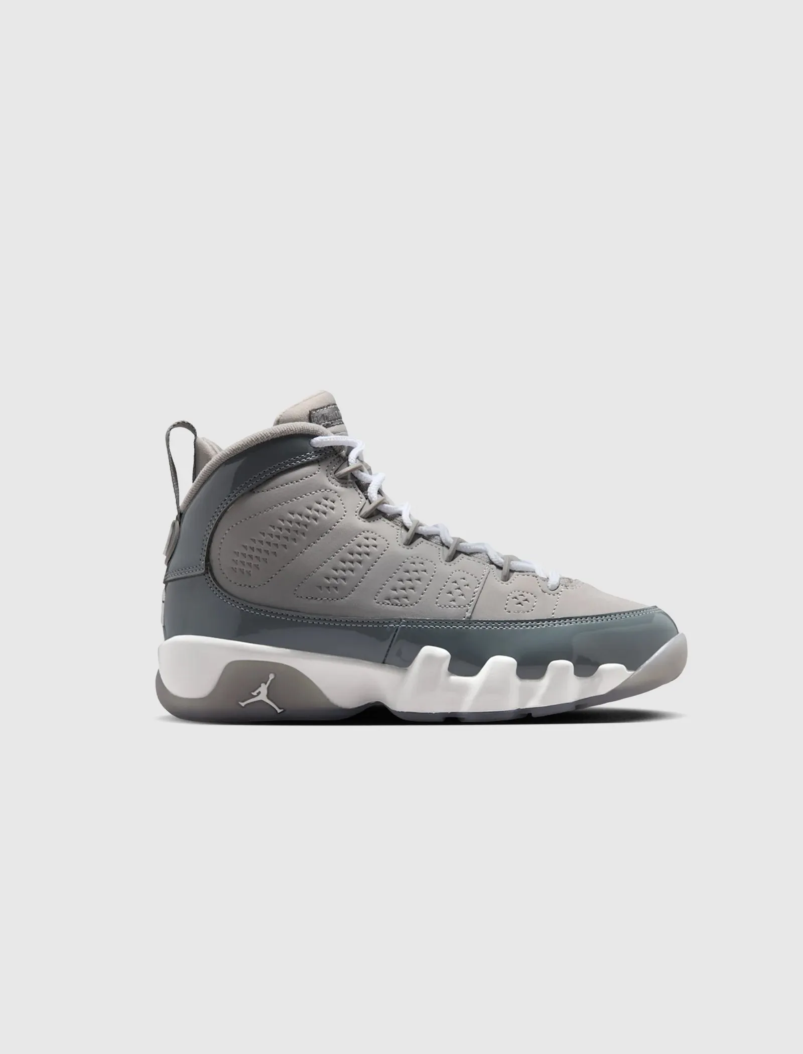 AIR JORDAN 9 RETRO "MEDIUM GREY/COOL GREY/WHITE" GS