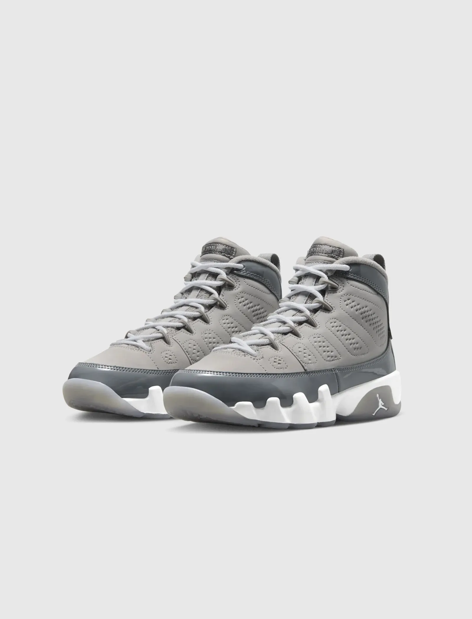 AIR JORDAN 9 RETRO "MEDIUM GREY/COOL GREY/WHITE" GS
