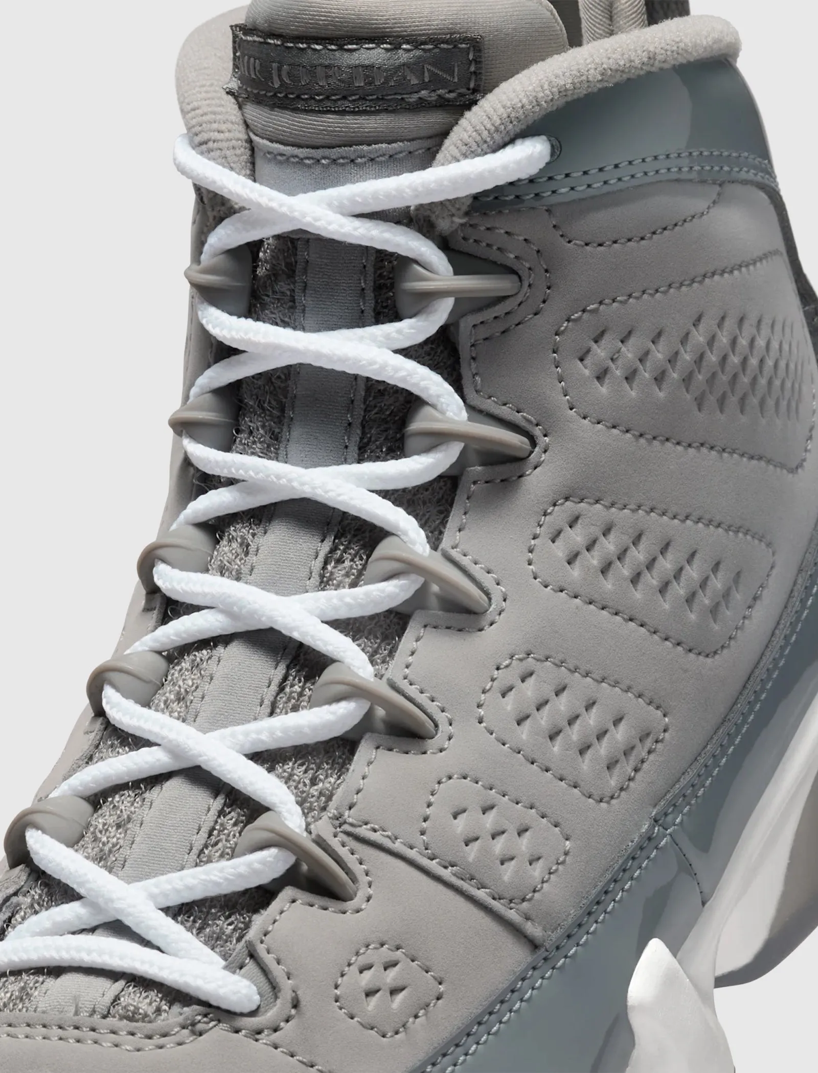 AIR JORDAN 9 RETRO "MEDIUM GREY/COOL GREY/WHITE" GS