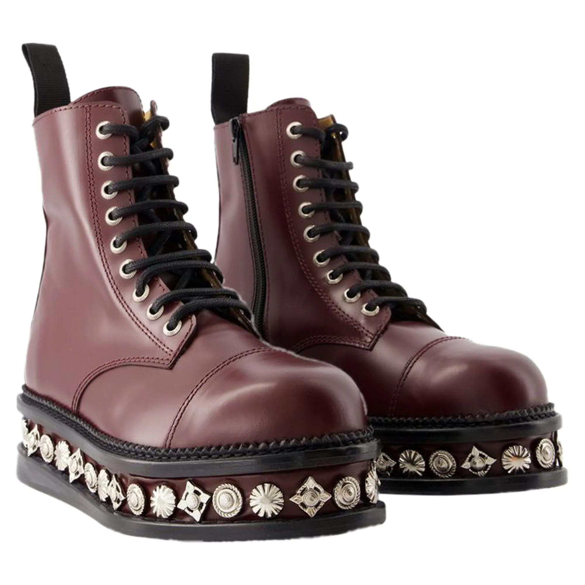 Aj1287 boots - Toga Pulla - Leather - Bordeaux