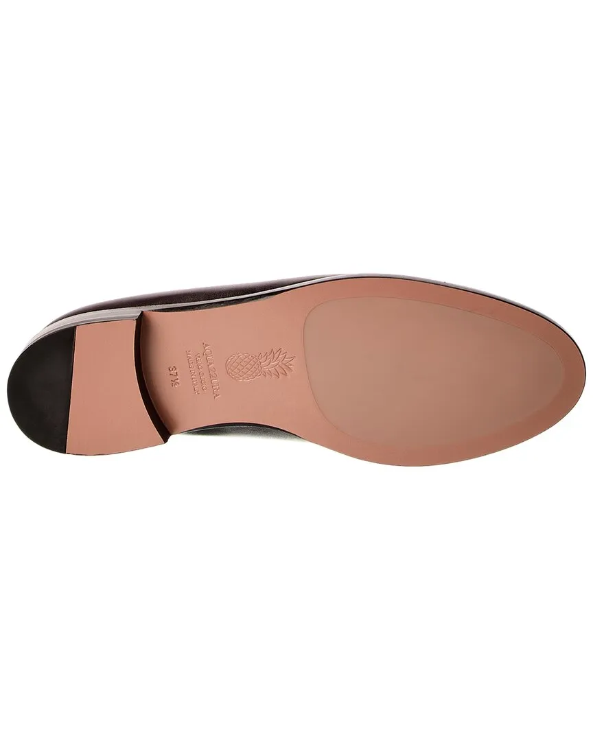 Aquazzura Brandi Leather Moccasin