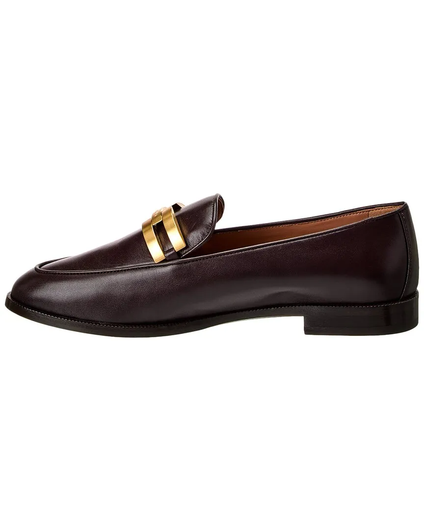 Aquazzura Brandi Leather Moccasin