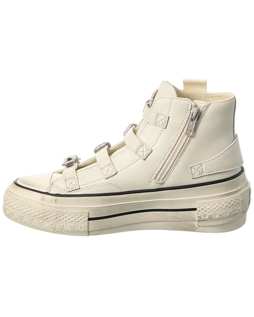 Ash Razor Leather Platform High-Top Sneaker