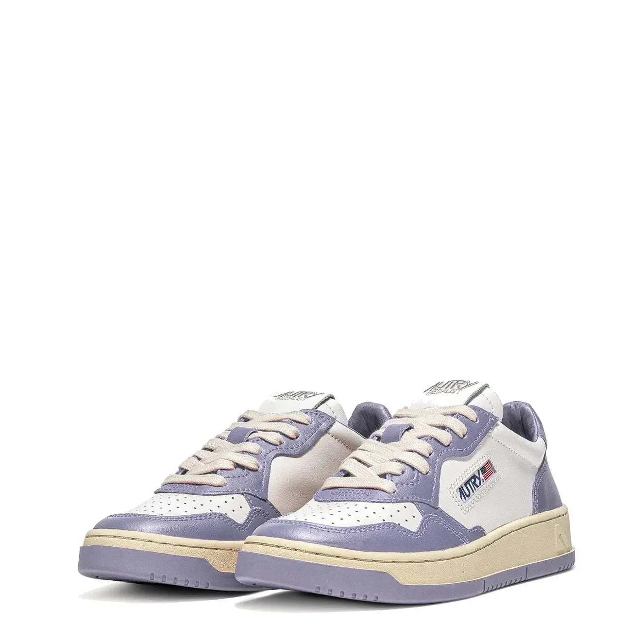 Autry Womens Medalist Low Trainers White / Lavender