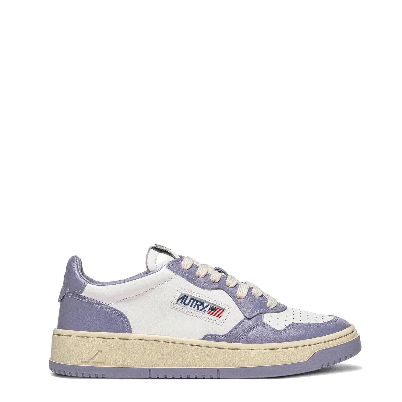 Autry Womens Medalist Low Trainers White / Lavender