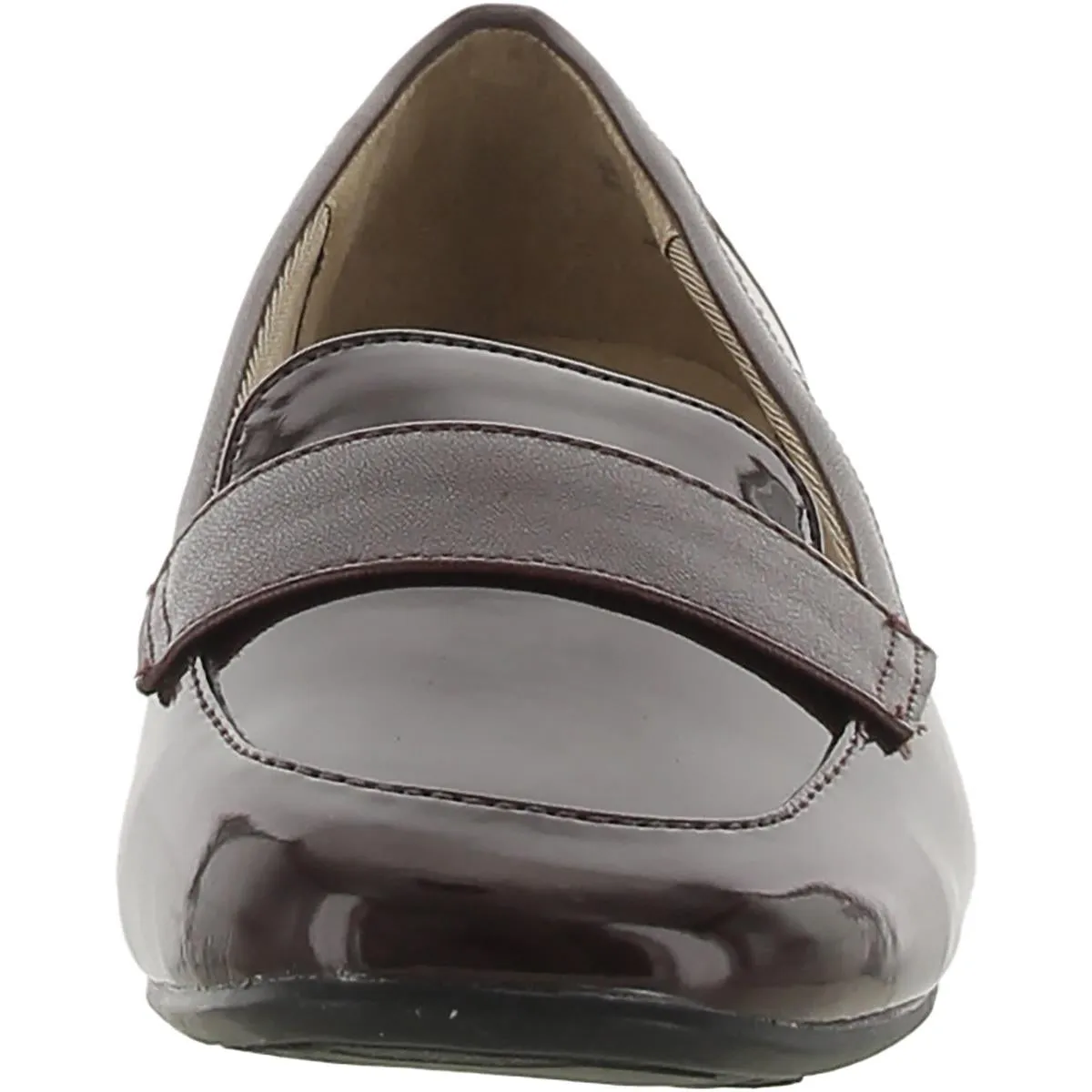 Beverly Womens Faux Leather Slip On Moccasins