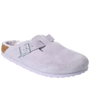 Birkenstock Boston VL Narrow Suede & Shearling Clog