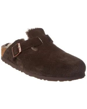 Birkenstock Boston VL Narrow Suede & Shearling Clog