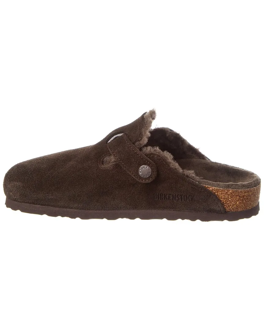 Birkenstock Boston VL Narrow Suede & Shearling Clog