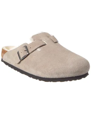 Birkenstock Boston VL Suede & Shearling Clog