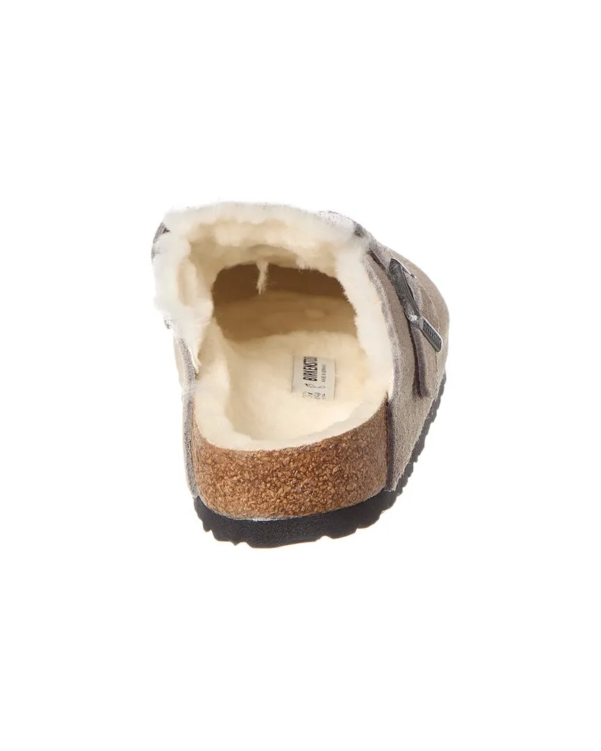 Birkenstock Boston VL Suede & Shearling Clog