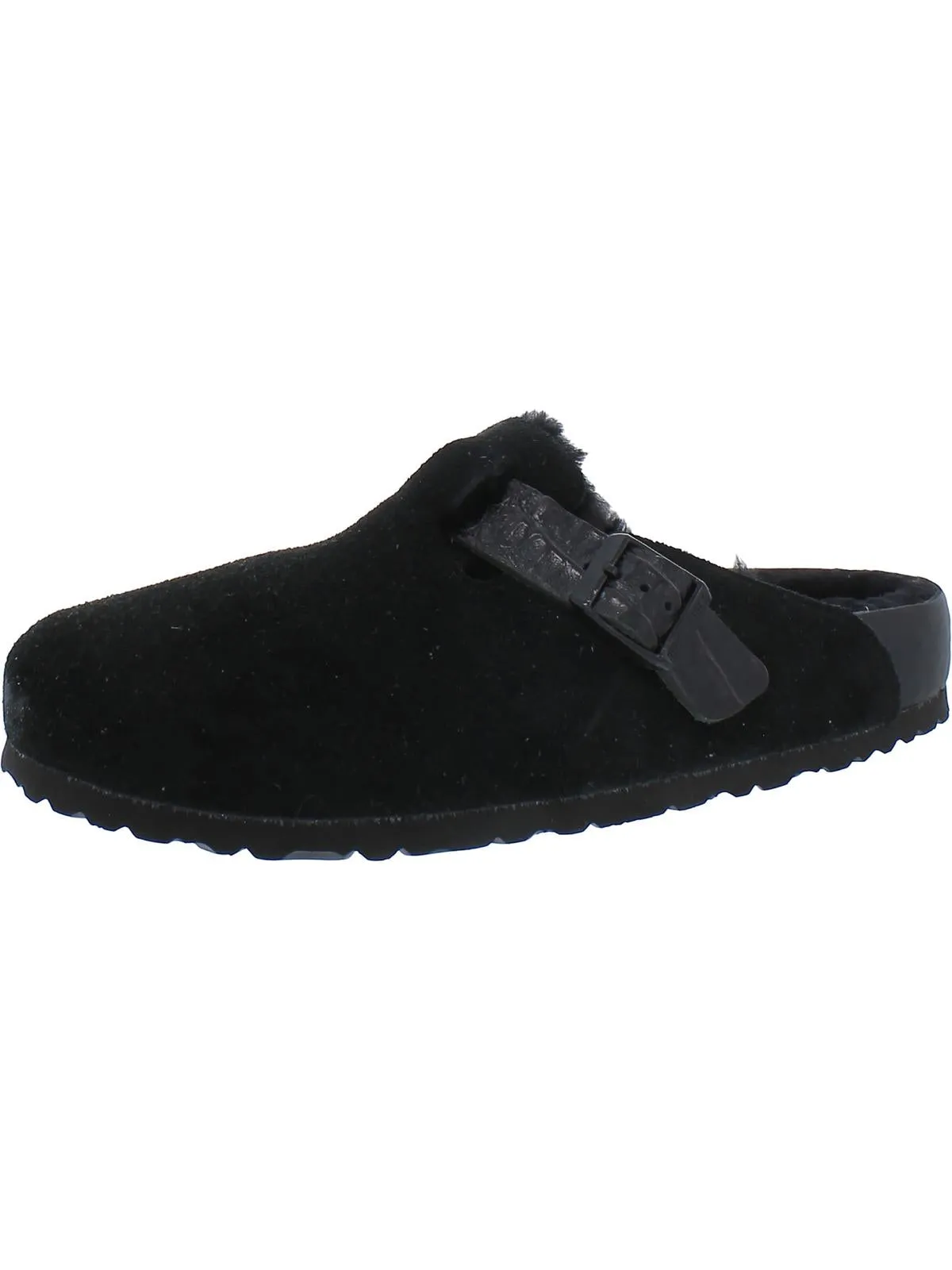 Boston LV/Shearling Womens Suede Shearling Clogs