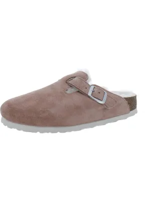 Boston LV/Shearling Womens Suede Shearling Clogs