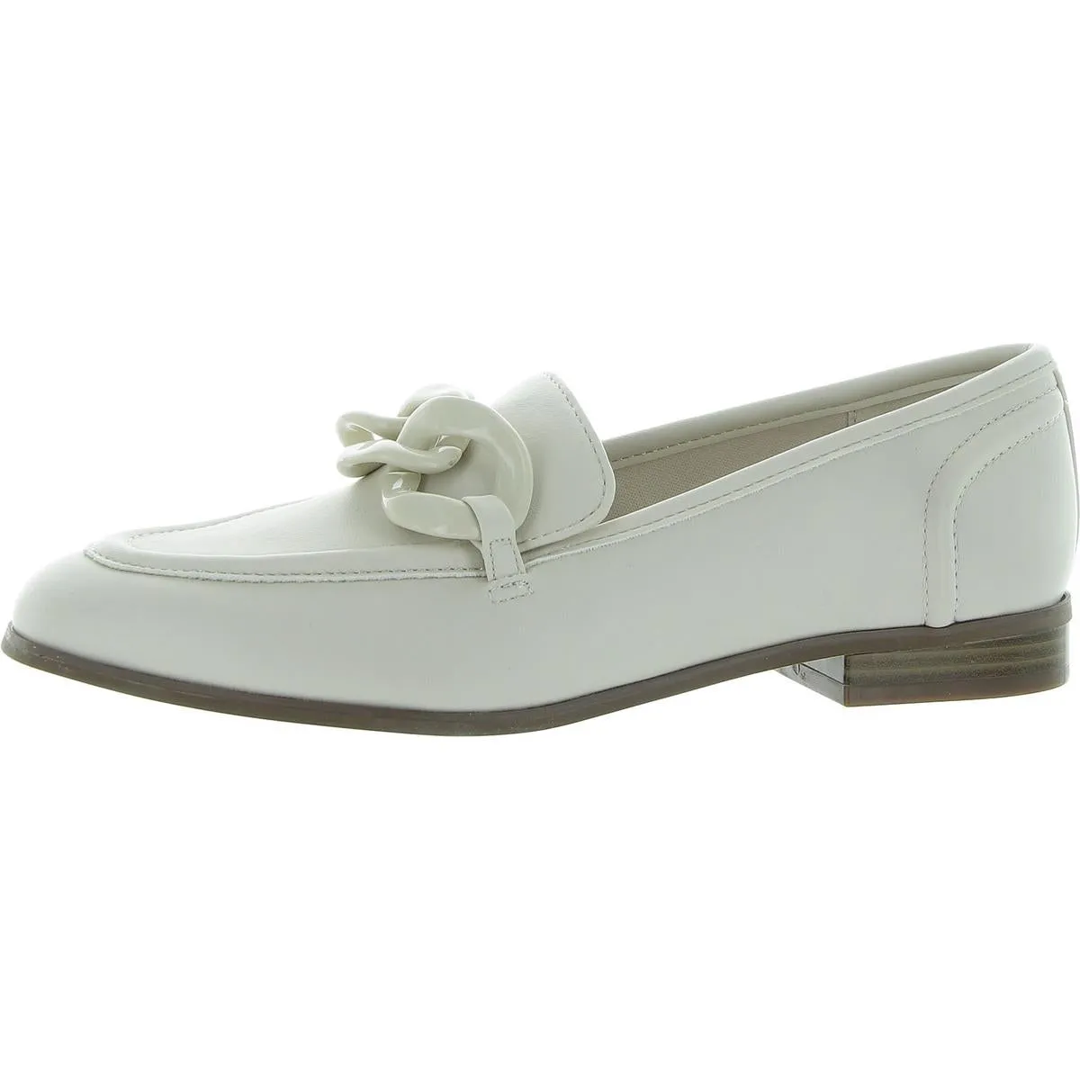 Braxton Womens Faux Leather Flat Loafers