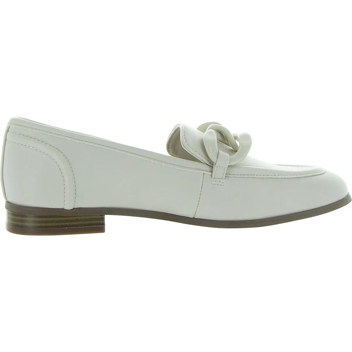 Braxton Womens Faux Leather Flat Loafers