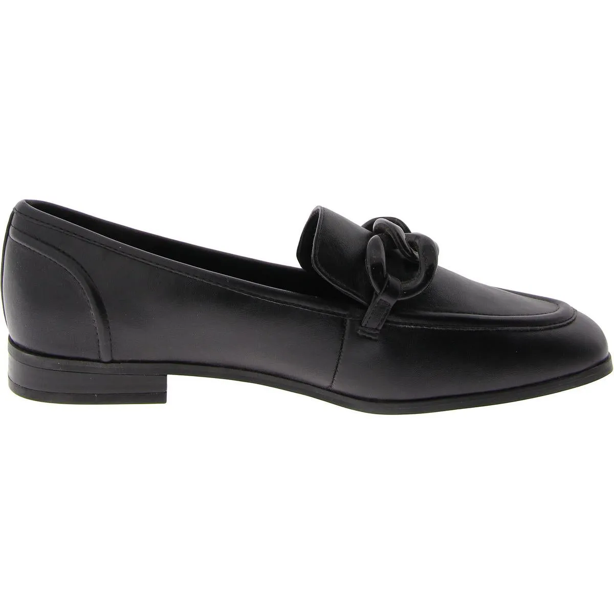 Braxton Womens Faux Leather Flat Loafers