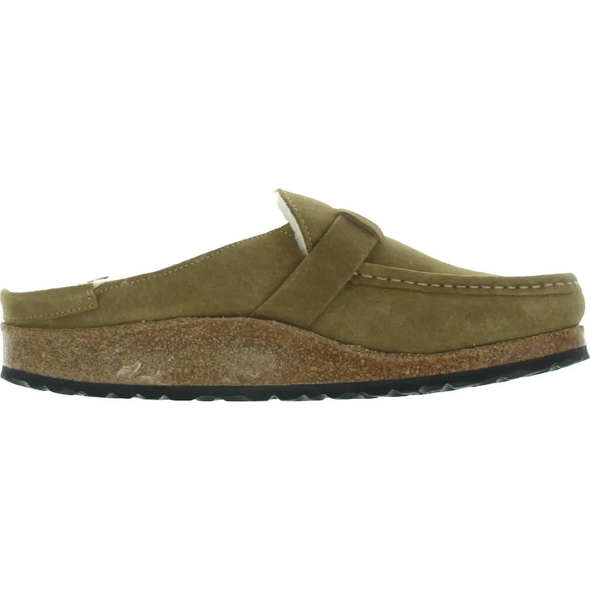 Buckley Shearling Womens Leather Slip On Loafers