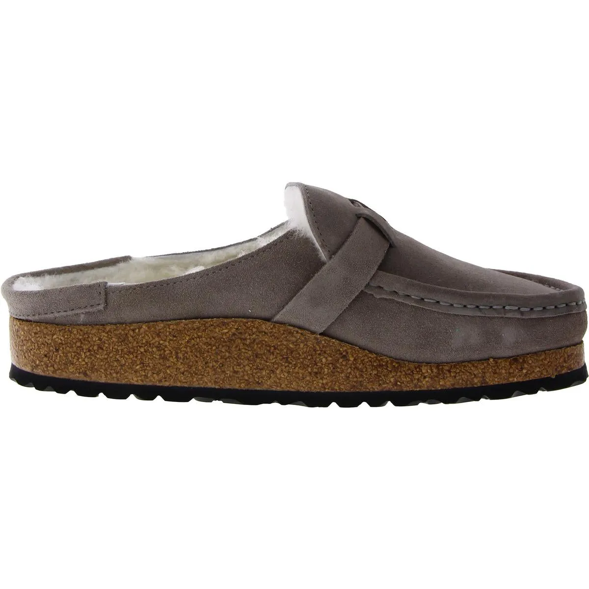 Buckley Shearling Womens Suede Shearling Clogs