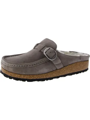 Buckley Shearling Womens Suede Shearling Clogs