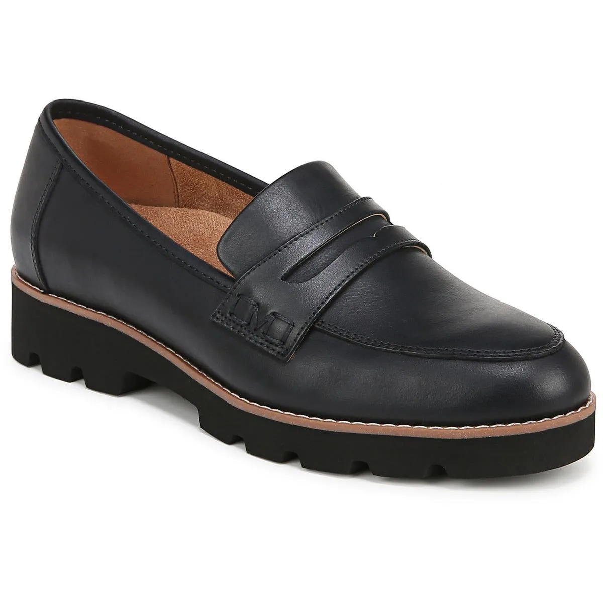 Cheryl II Womens Leather Slip-On Loafers