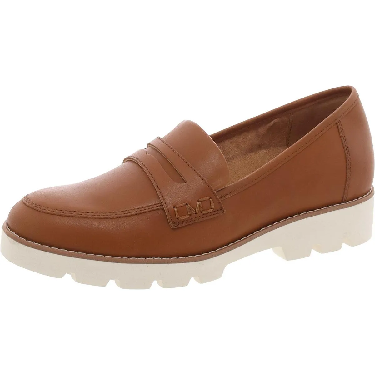 Cheryl II Womens Leather Slip-On Loafers