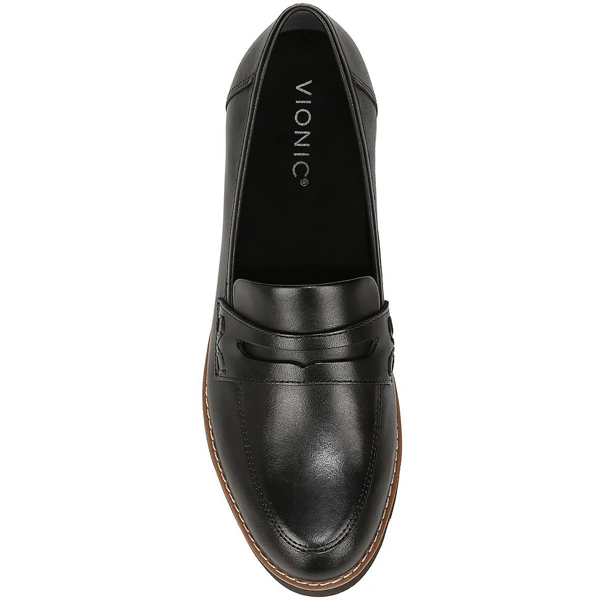 Cheryl II Womens Leather Slip-On Loafers