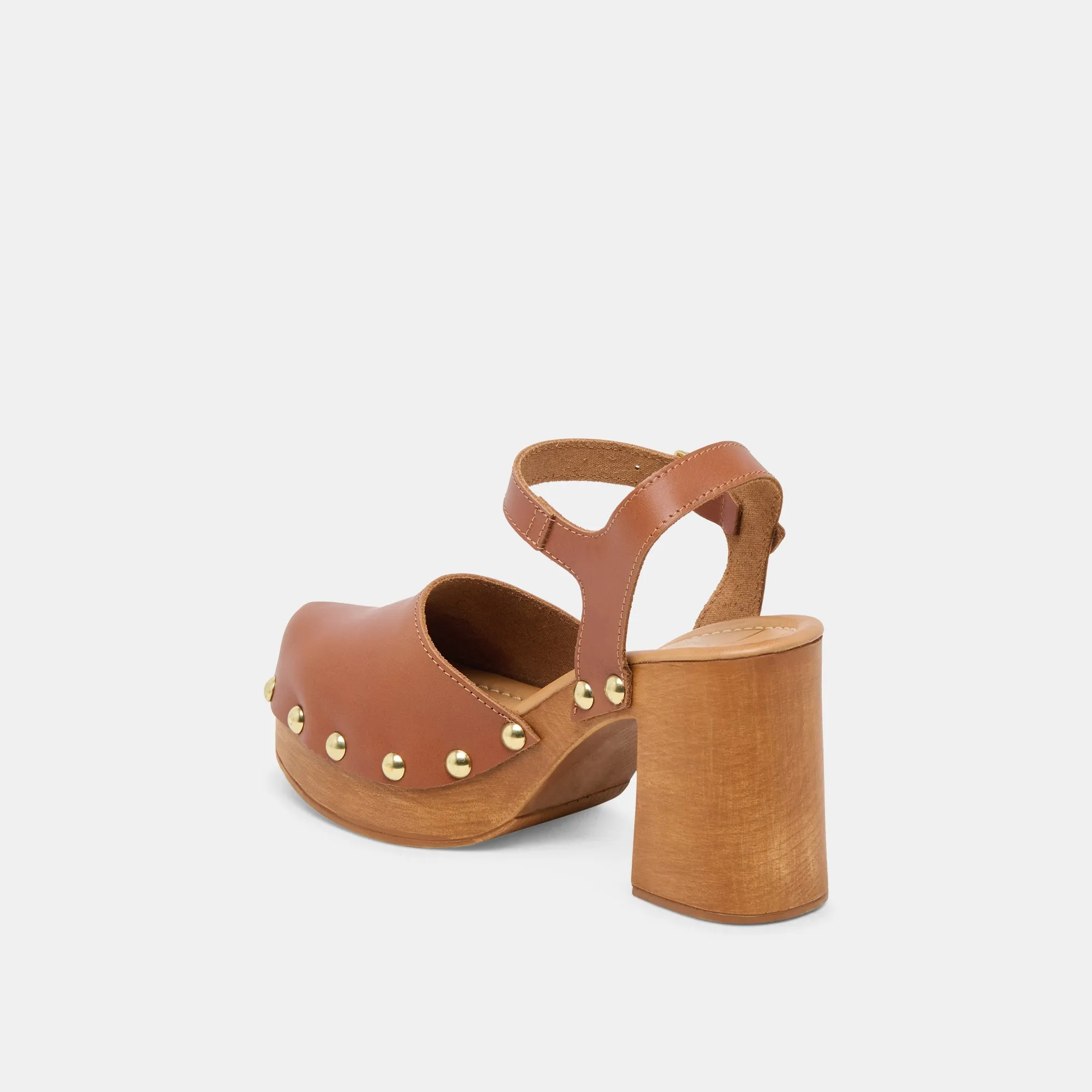 CLOVER HEELS COGNAC LEATHER