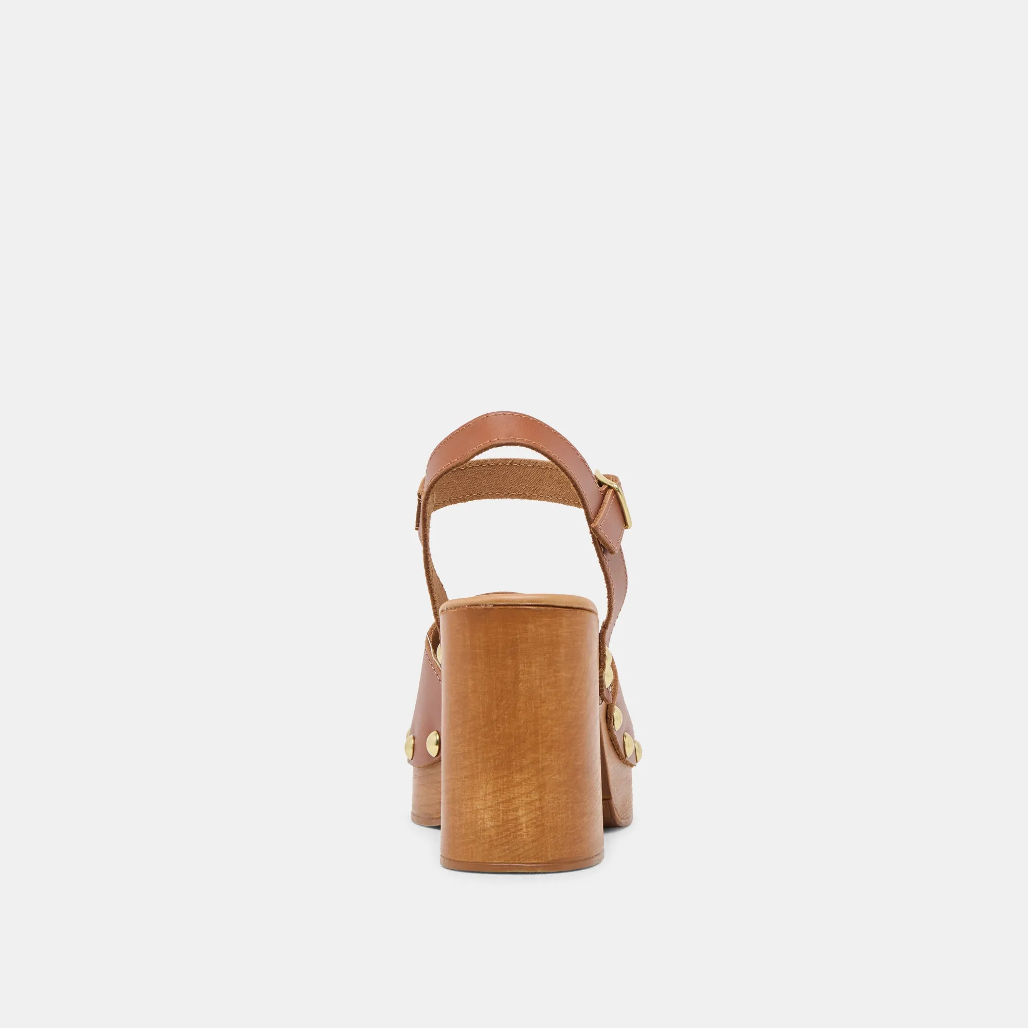 CLOVER HEELS COGNAC LEATHER