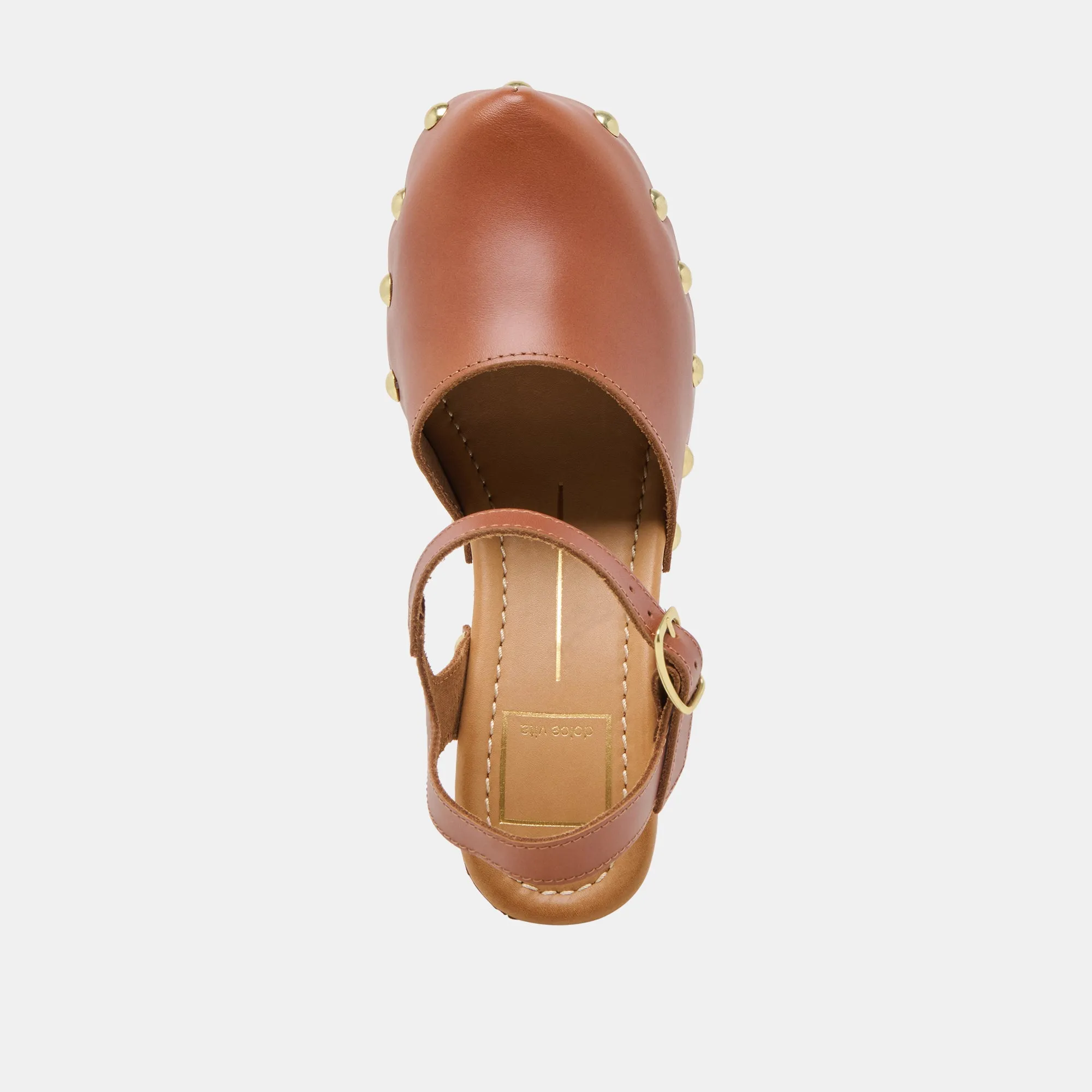 CLOVER HEELS COGNAC LEATHER