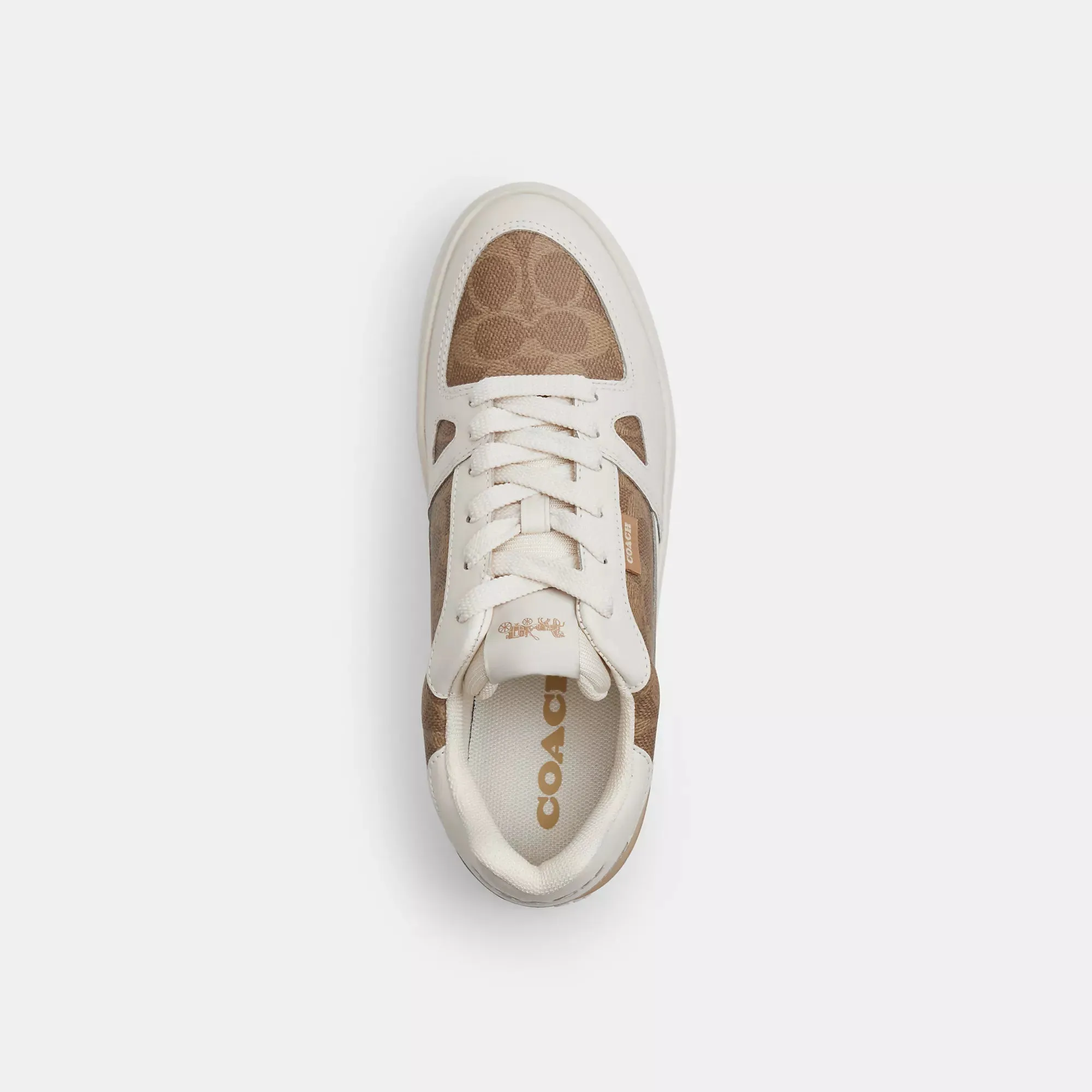 Coach Outlet Clip Court Low Top Sneaker In Signature Canvas