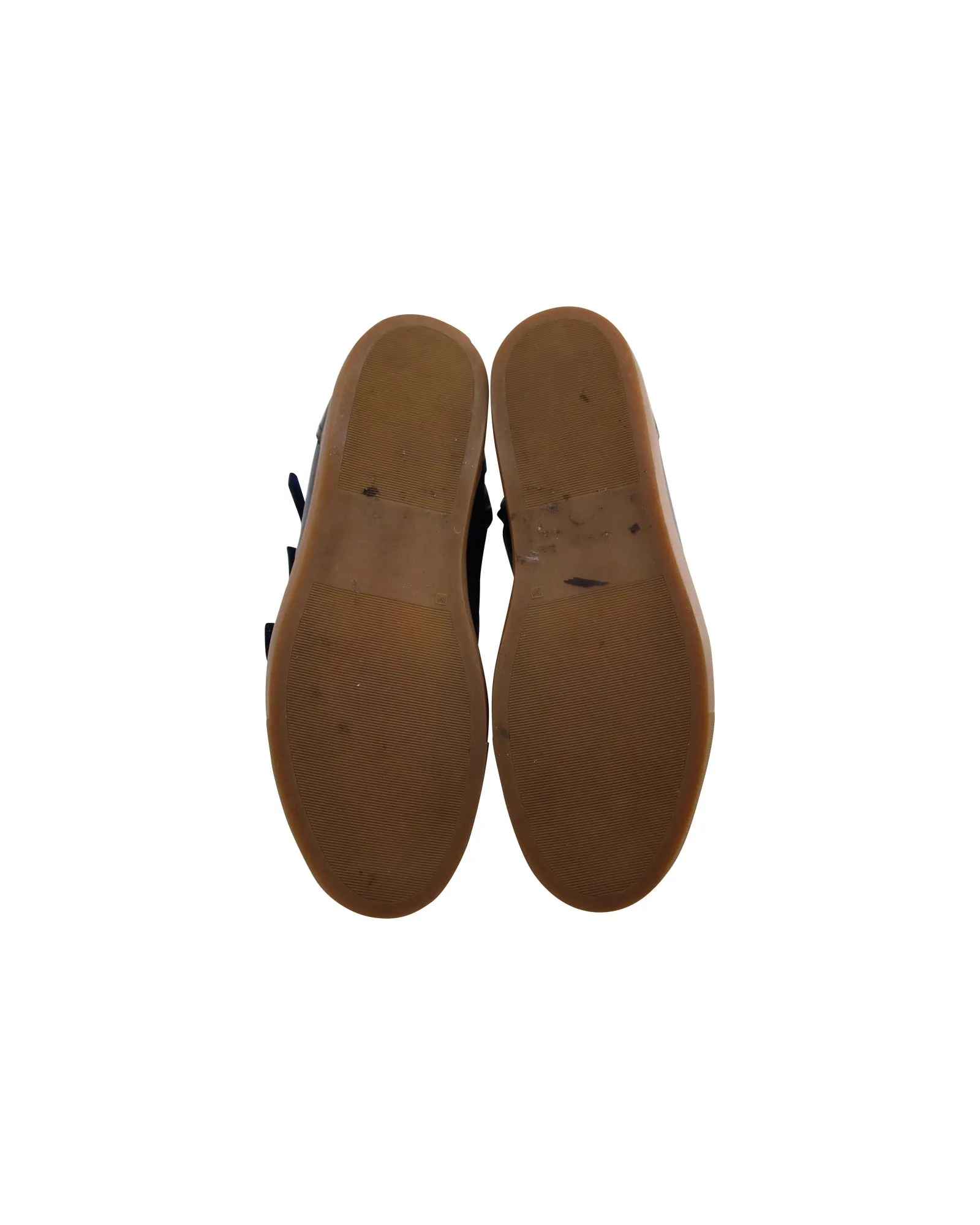 Common Projects x Robert Geller High Cut Sneakers in Navy Blue Leather
