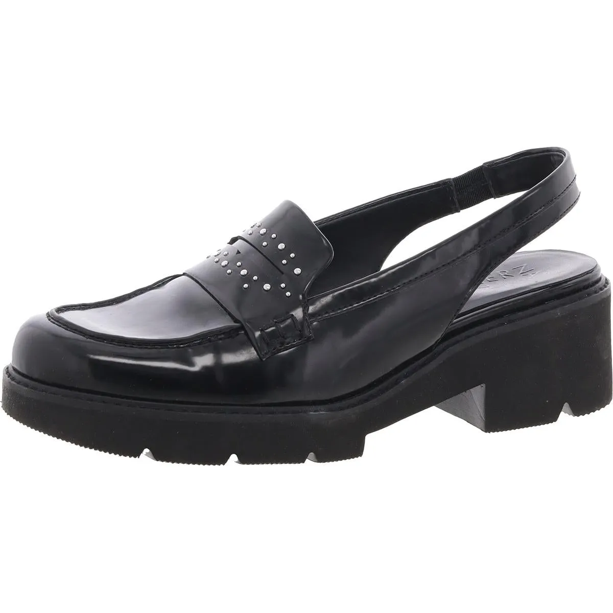 Darry SL Back 2 Womens Faux Leather Ankle Loafers