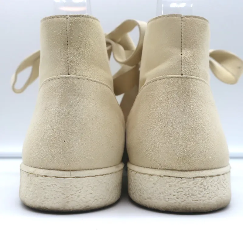 Derek Lam Lace-Up High Top Sneakers Serena Ivory Suede Size 37