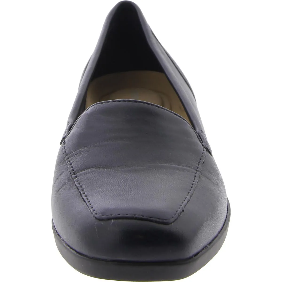 Devitt Womens Leather Slip On Loafers