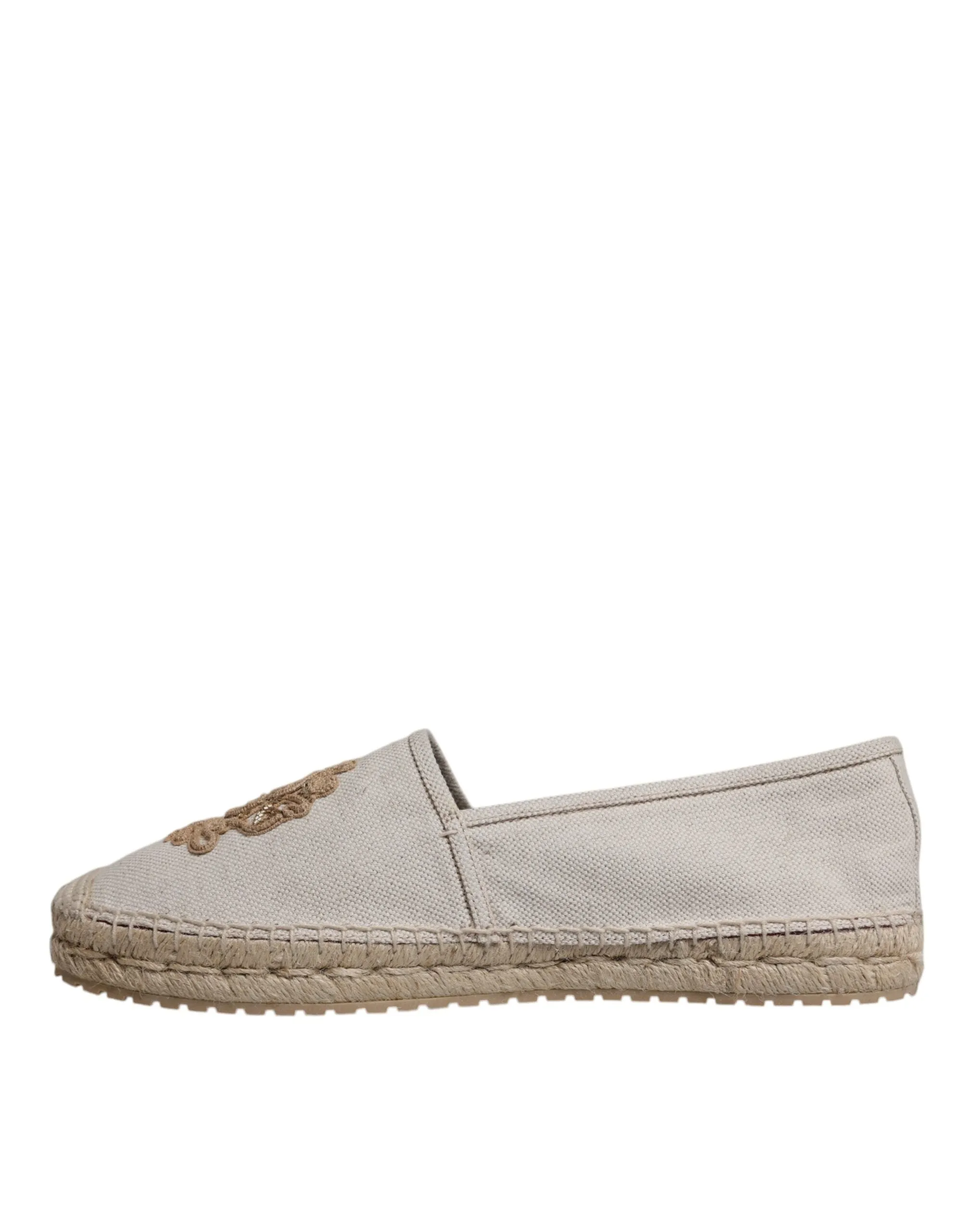 Dolce & Gabbana Canvas Embroide Slip On Espadrilles Men's Shoes
