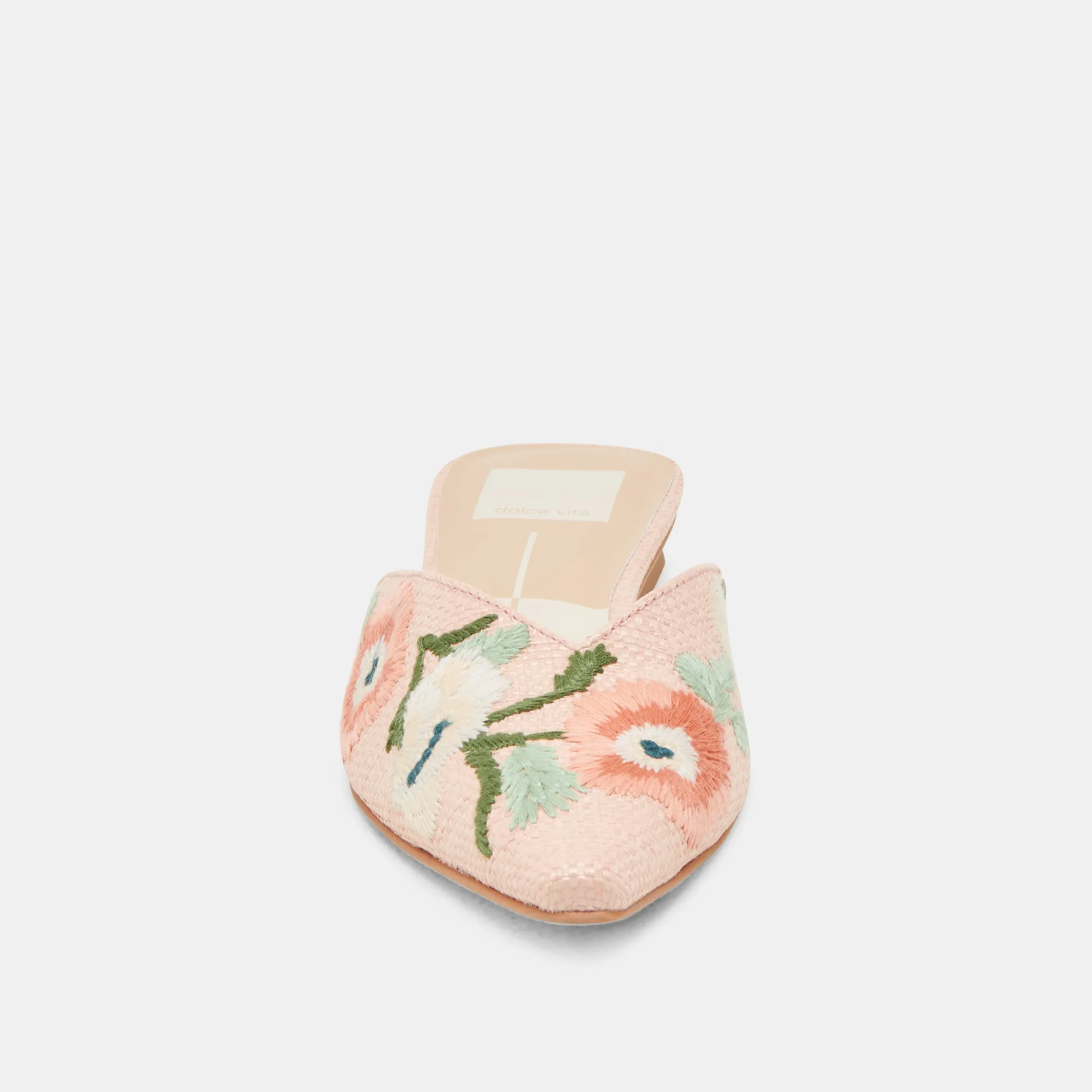 ELM FLATS PINK FLORAL RAFFIA
