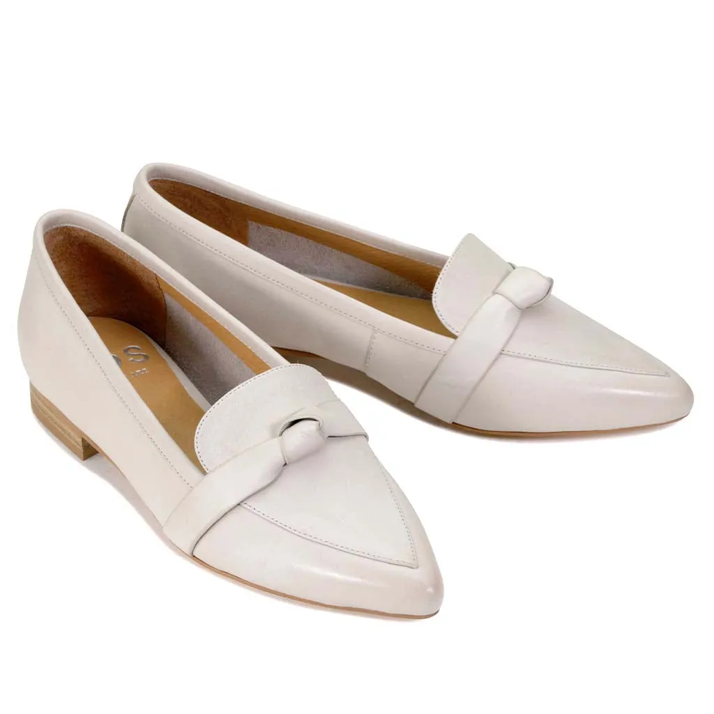 EVERLEE LEATHER POINTED LOAFERS