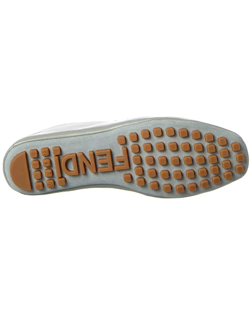 FENDI Baguette Logo Leather Loafer