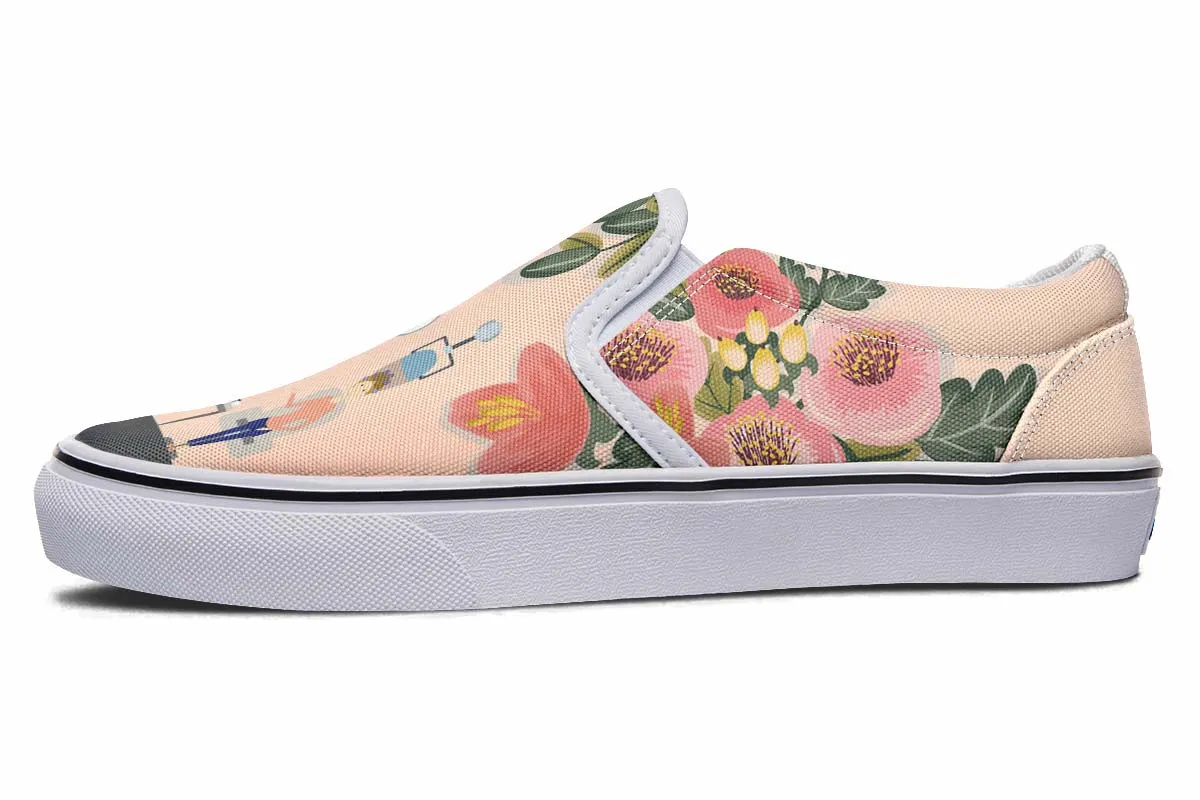 Floral Hair Dresser Slip-On Shoes