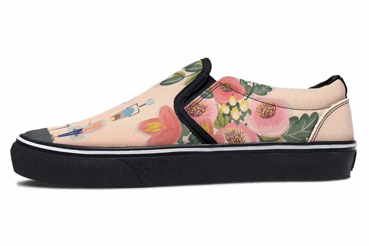Floral Hair Dresser Slip-On Shoes