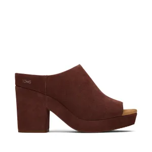 Florence Chestnut Suede Sandal