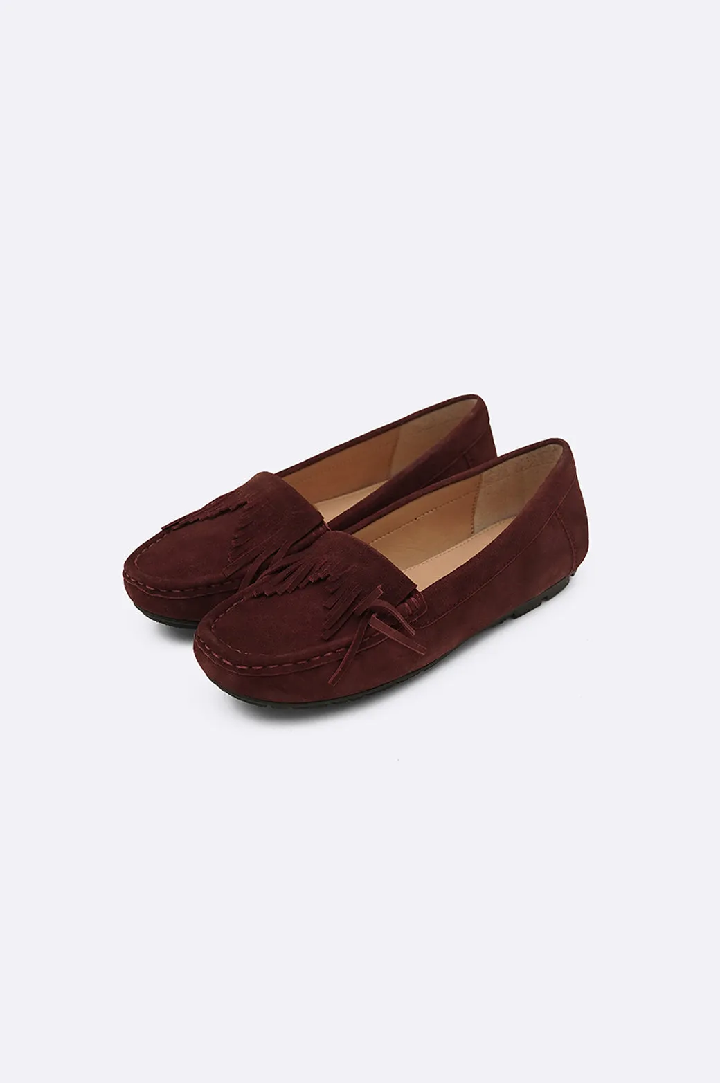 FRINGED LEATHER MOCCASINS