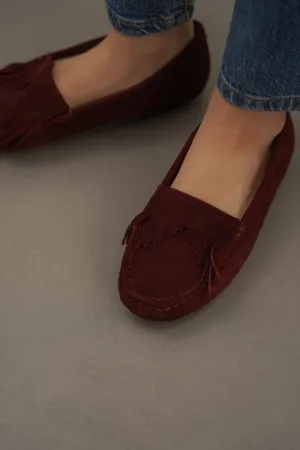 FRINGED LEATHER MOCCASINS