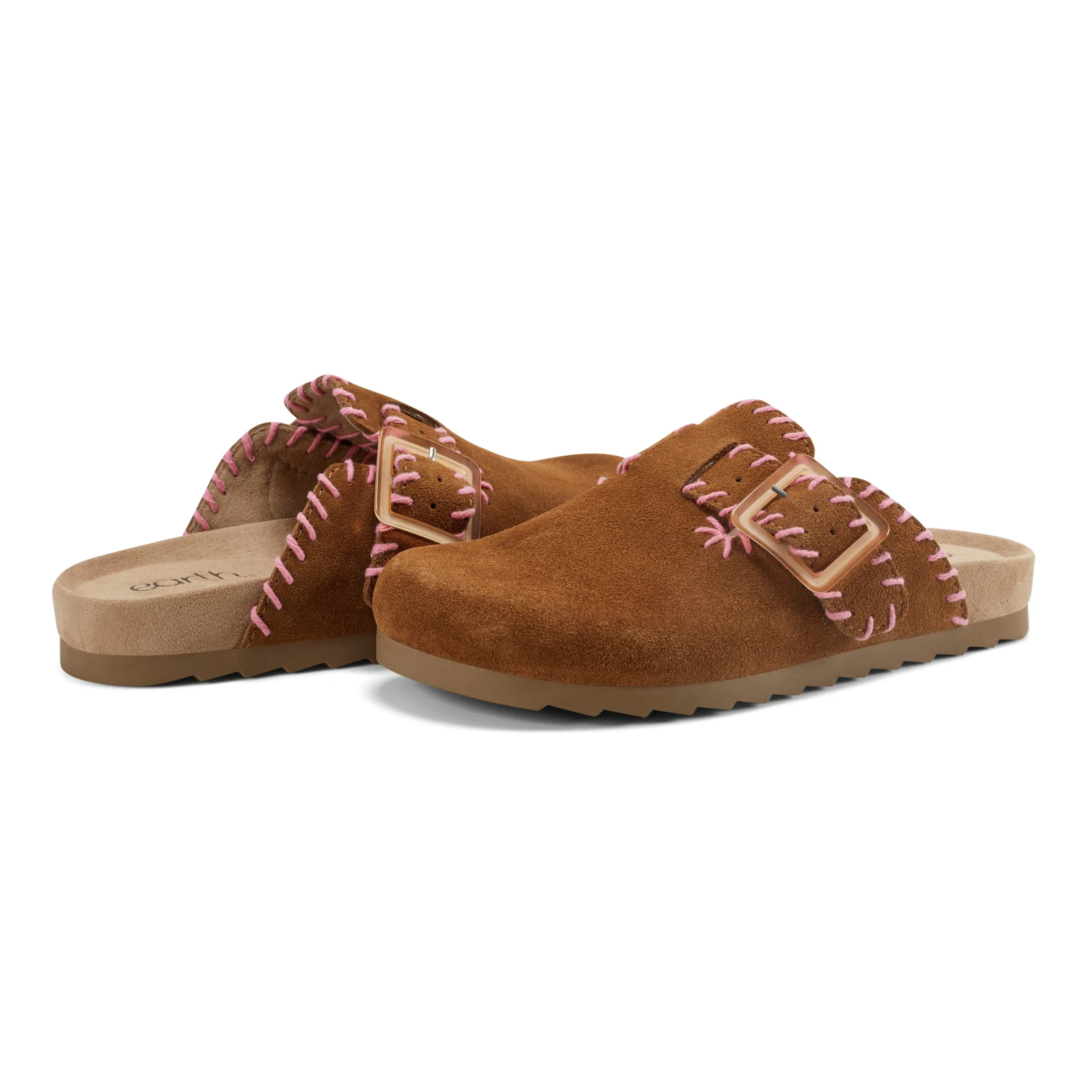Gena Round Toe Slip-on Flat Casual Clogs
