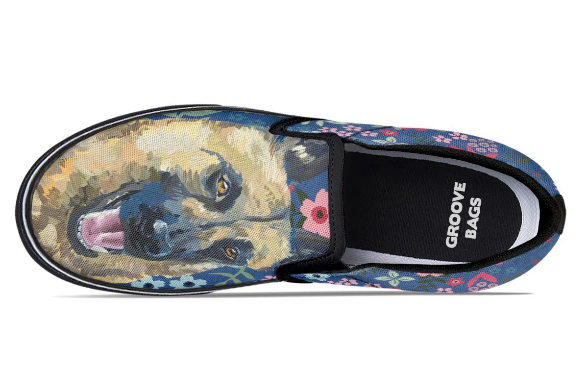 German Shepherd Sweetheart Slip-On Shoes